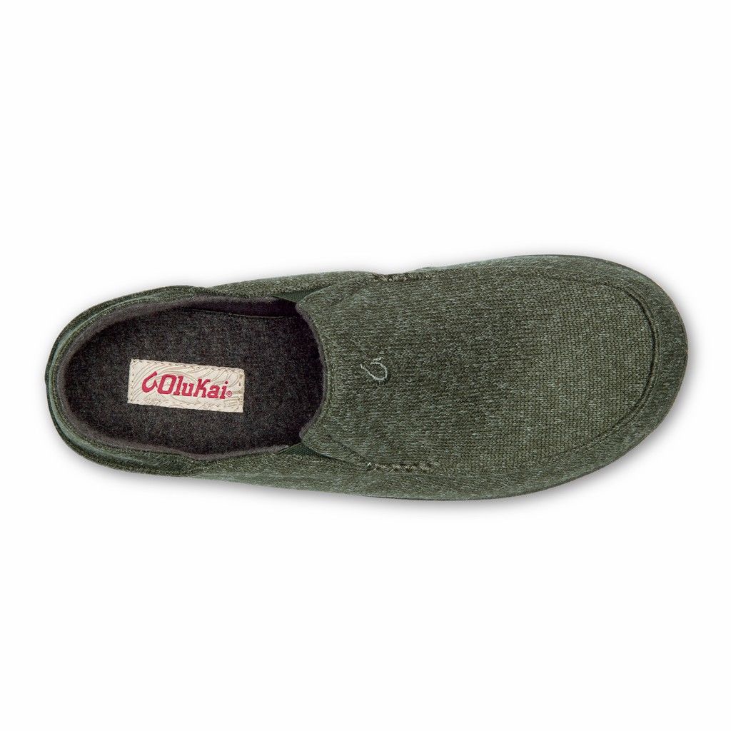 Zapatos Olukai Moloā Hulu - Pantuflas Hombre Verdes 20345-297